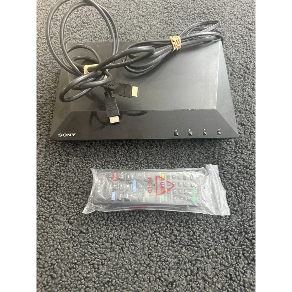 Sony BDP-S1100 1080p Blu-ray DVD Player with Remote + HDMI Cable Works Great!